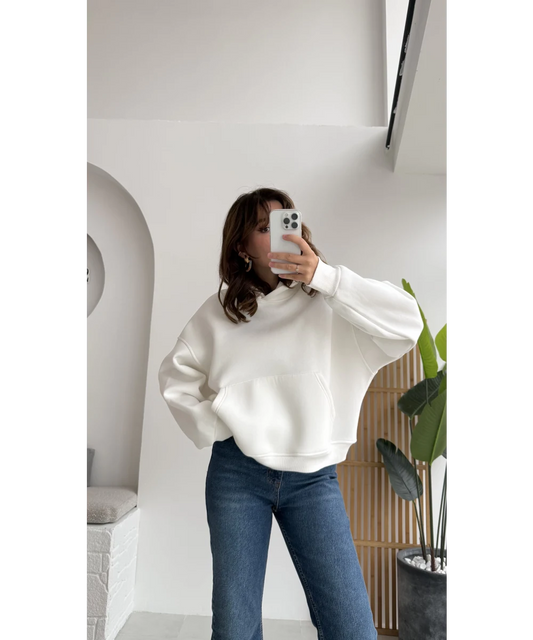 White Oversize hoodie