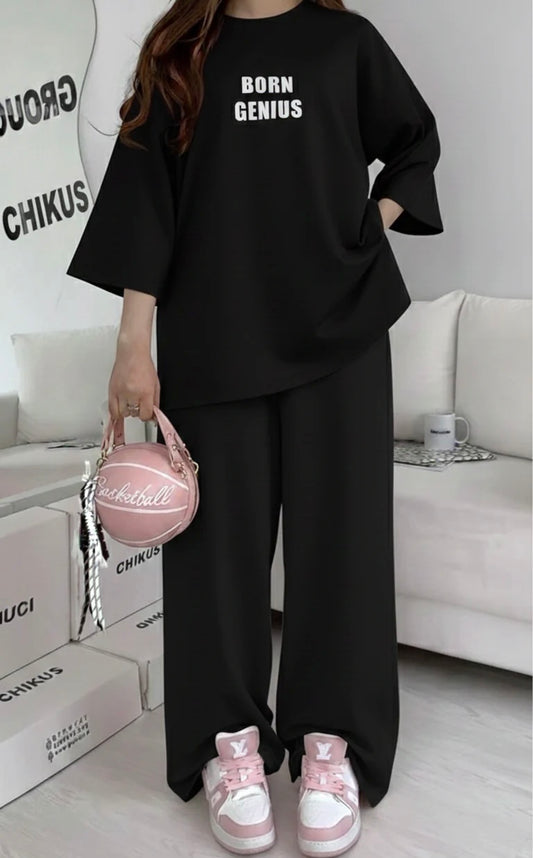 Chikus Born Genius Signature Drop-Shoulder Set