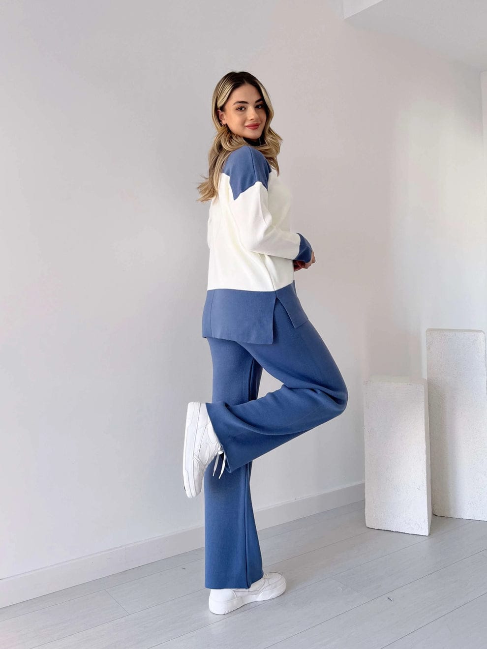 Long sleeve panel two piece co ord set