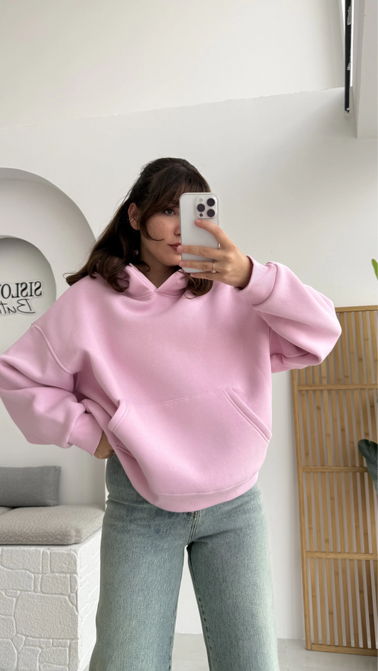 Pink oversize hoodie