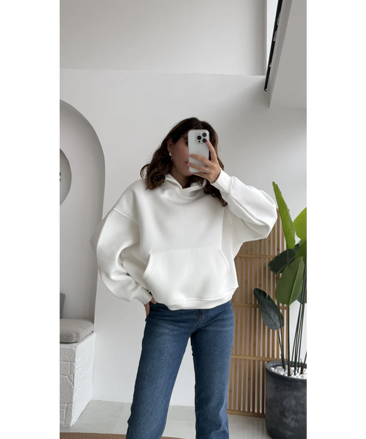 White Oversize hoodie